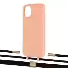 Чехол Upex Alter Eyelets for iPhone 11 Tangerine with Twine Black  and Fausset Gold (UP106673)