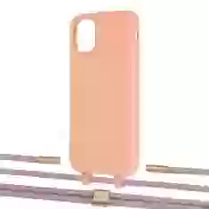 Чехол Upex Alter Eyelets for iPhone 11 Tangerine with Twine Rose Gold and Fausset Gold (UP106675)