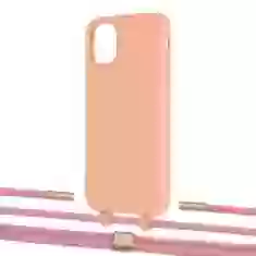 Чехол Upex Alter Eyelets for iPhone 11 Tangerine with Twine Coral and Fausset Gold (UP106676)