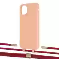 Чехол Upex Alter Eyelets for iPhone 11 Tangerine with Twine Red and Fausset Gold (UP106677)