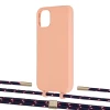 Чехол Upex Alter Eyelets for iPhone 11 Tangerine with Twine Blue Marine and Fausset Gold (UP106688)