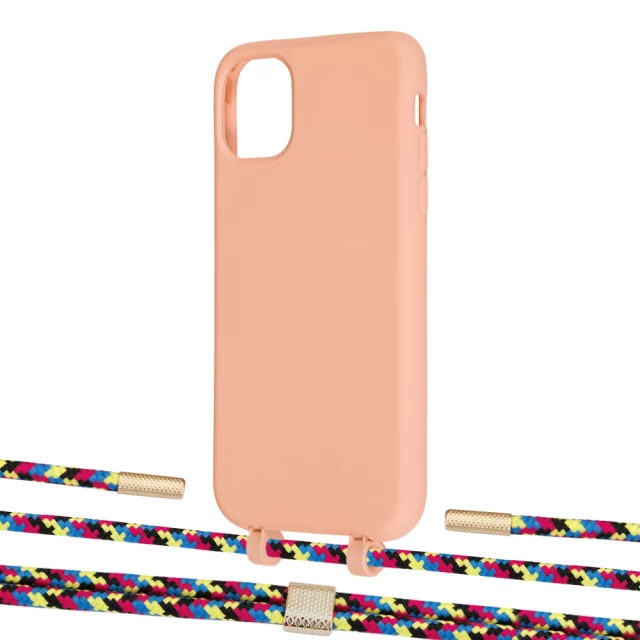 Чехол Upex Alter Eyelets for iPhone 11 Tangerine with Twine Critical Camouflage and Fausset Gold (UP106689)