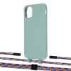 Чехол Upex Alter Eyelets for iPhone 11 Basil with Twine Blue Sunset and Fausset Matte Black (UP106703)