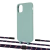 Чохол Upex Alter Eyelets for iPhone 11 Basil with Twine Blue Marine and Fausset Matte Black (UP106705)