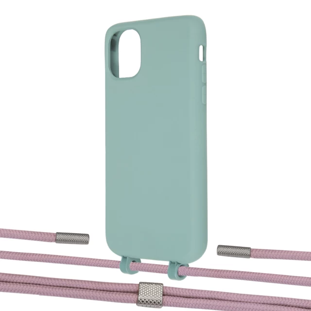 Чохол Upex Alter Eyelets for iPhone 11 Basil with Twine Rose Gold and Fausset Silver (UP106709)