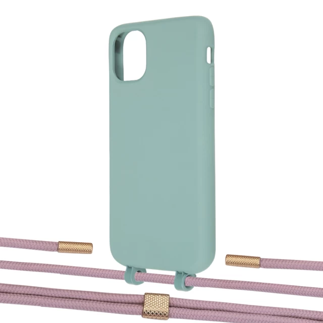 Чехол Upex Alter Eyelets for iPhone 11 Basil with Twine Rose Gold and Fausset Gold (UP106726)