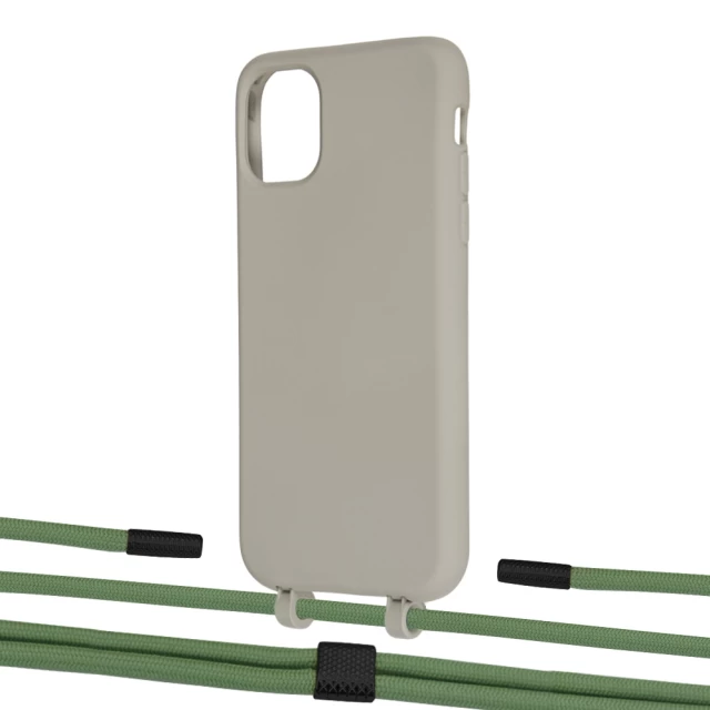 Чехол Upex Alter Eyelets for iPhone 11 Anchor with Twine Mint and Fausset Matte Black (UP106750)