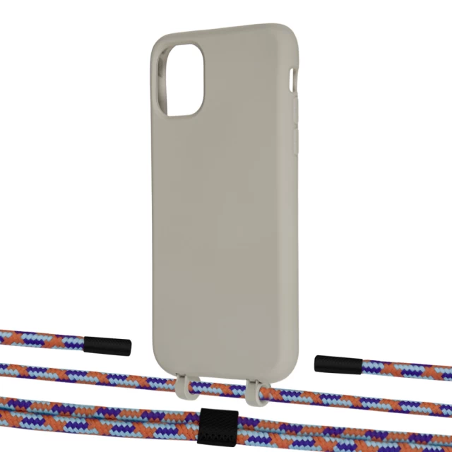 Чехол Upex Alter Eyelets for iPhone 11 Anchor with Twine Blue Sunset and Fausset Matte Black (UP106754)