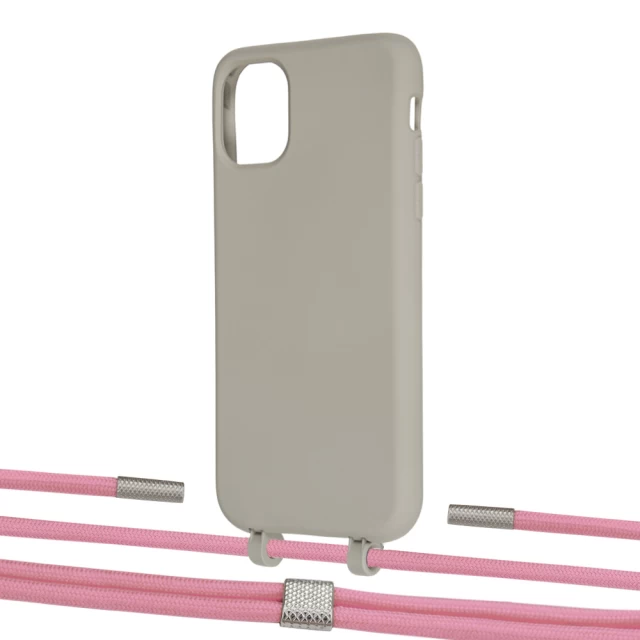 Чехол Upex Alter Eyelets for iPhone 11 Anchor with Twine Coral and Fausset Silver (UP106761)