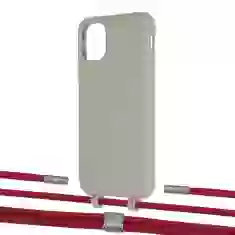 Чехол Upex Alter Eyelets for iPhone 11 Anchor with Twine Red and Fausset Silver (UP106762)