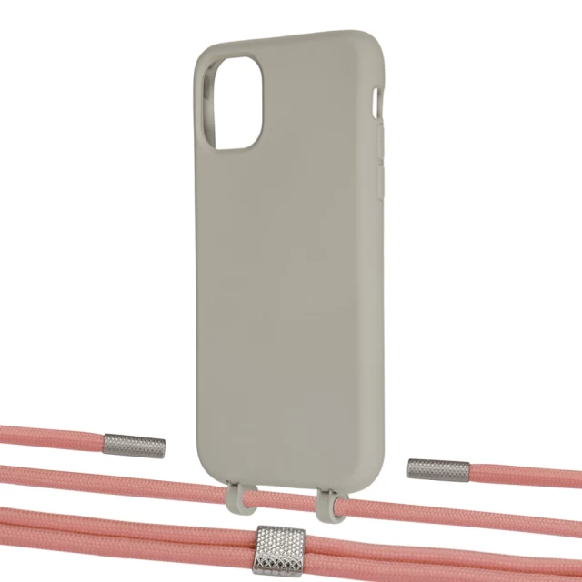 Чехол Upex Alter Eyelets for iPhone 11 Anchor with Twine Cantaloupe and Fausset Silver (UP106763)