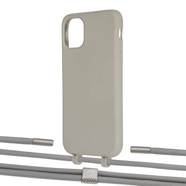 Чохол Upex Alter Eyelets for iPhone 11 Anchor with Twine Gray and Fausset Silver (UP106766)