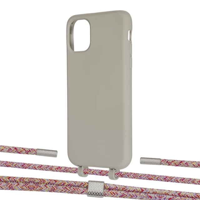 Чехол Upex Alter Eyelets for iPhone 11 Anchor with Twine Mulberry and Fausset Silver (UP106768)