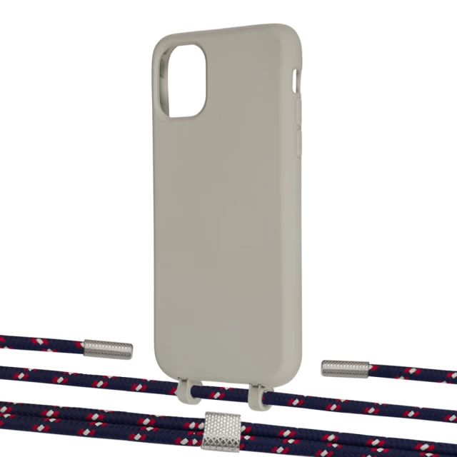 Чехол Upex Alter Eyelets for iPhone 11 Anchor with Twine Blue Marine and Fausset Silver (UP106773)