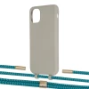 Чохол Upex Alter Eyelets for iPhone 11 Anchor with Twine Cyan and Fausset Gold (UP106786)