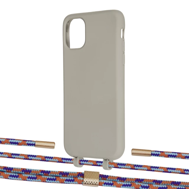 Чохол Upex Alter Eyelets for iPhone 11 Anchor with Twine Blue Sunset and Fausset Gold (UP106788)