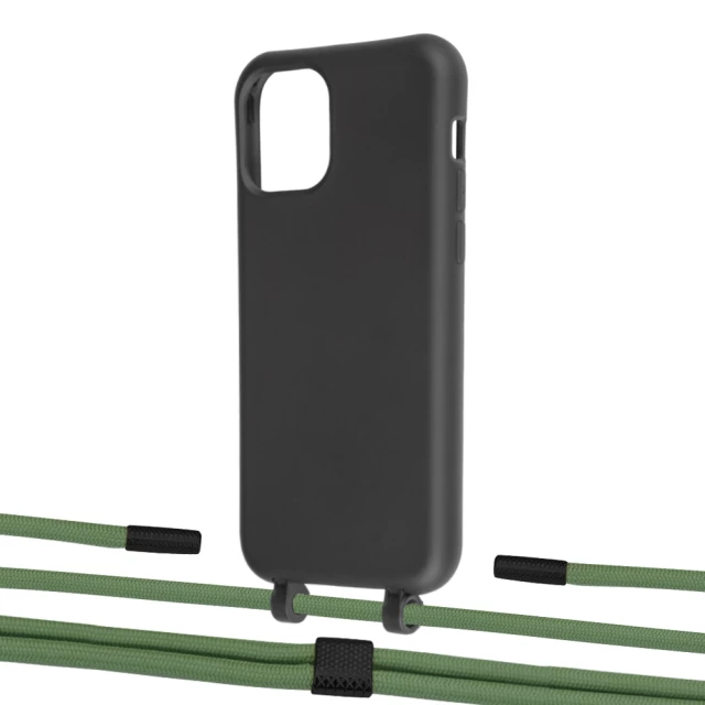 Чохол Upex Alter Eyelets for iPhone 11 Pro Onyx with Twine Mint and Fausset Matte Black (UP106801)