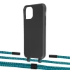 Чохол Upex Alter Eyelets for iPhone 11 Pro Onyx with Twine Cyan and Fausset Matte Black (UP106803)