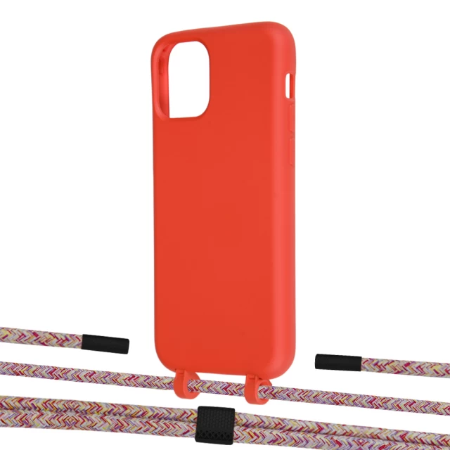 Чохол Upex Alter Eyelets for iPhone 11 Pro Red with Twine Mulberry and Fausset Matte Black (UP106853)