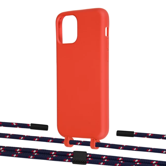Чохол Upex Alter Eyelets for iPhone 11 Pro Red with Twine Blue Marine and Fausset Matte Black (UP106858)