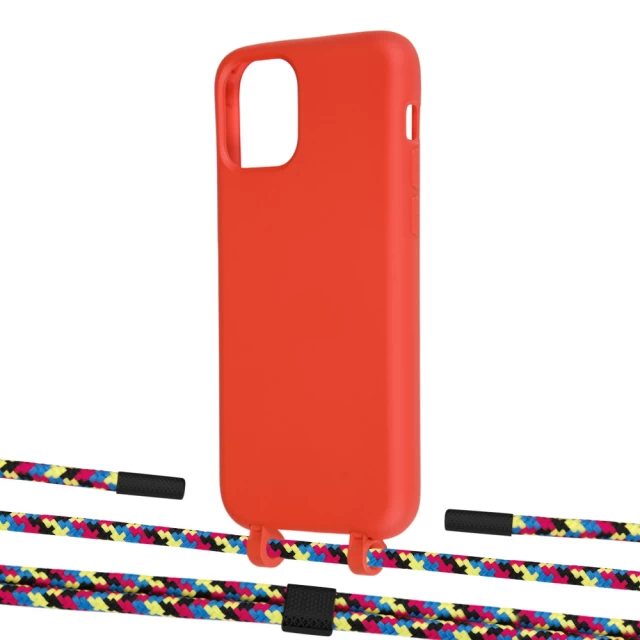 Чехол Upex Alter Eyelets for iPhone 11 Pro Red with Twine Critical Camouflage and Fausset Matte Black (UP106859)