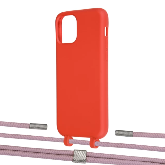 Чехол Upex Alter Eyelets for iPhone 11 Pro Red with Twine Rose Gold and Fausset Silver (UP106862)