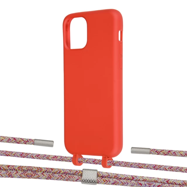 Чехол Upex Alter Eyelets for iPhone 11 Pro Red with Twine Mulberry and Fausset Silver (UP106870)