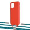 Чохол Upex Alter Eyelets for iPhone 11 Pro Red with Twine Cyan and Fausset Silver (UP106871)