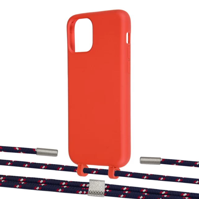 Чохол Upex Alter Eyelets for iPhone 11 Pro Red with Twine Blue Marine and Fausset Silver (UP106875)