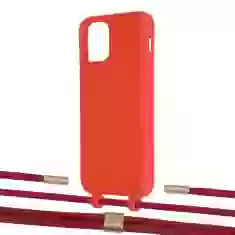 Чохол Upex Alter Eyelets for iPhone 11 Pro Red with Twine Red and Fausset Gold (UP106881)