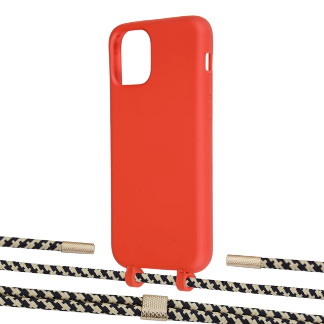 Чехол Upex Alter Eyelets for iPhone 11 Pro Red with Twine Copper and Fausset Gold (UP106889)