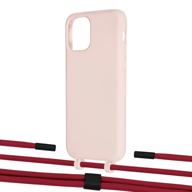 Чохол Upex Alter Eyelets for iPhone 11 Pro Crepe with Twine Red and Fausset Matte Black (UP106898)