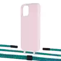 Чехол Upex Alter Eyelets for iPhone 11 Pro Crepe with Twine Cyan and Fausset Matte Black (UP106905)