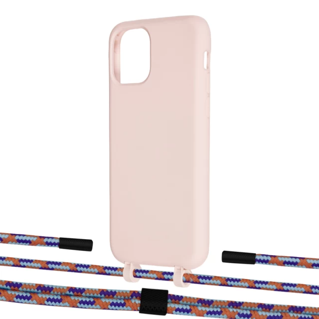 Чехол Upex Alter Eyelets for iPhone 11 Pro Crepe with Twine Blue Sunset and Fausset Matte Black (UP106907)