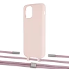 Чохол Upex Alter Eyelets for iPhone 11 Pro Crepe with Twine Rose Gold and Fausset Silver (UP106913)