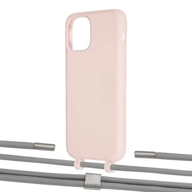 Чохол Upex Alter Eyelets for iPhone 11 Pro Crepe with Twine Gray and Fausset Silver (UP106919)