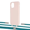 Чехол Upex Alter Eyelets for iPhone 11 Pro Crepe with Twine Cyan and Fausset Silver (UP106922)