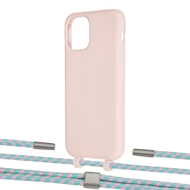 Чохол Upex Alter Eyelets for iPhone 11 Pro Crepe with Twine Turquoise and Fausset Silver (UP106925)