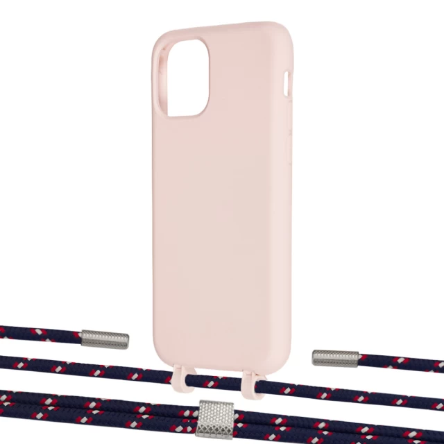 Чехол Upex Alter Eyelets for iPhone 11 Pro Crepe with Twine Blue Marine and Fausset Silver (UP106926)