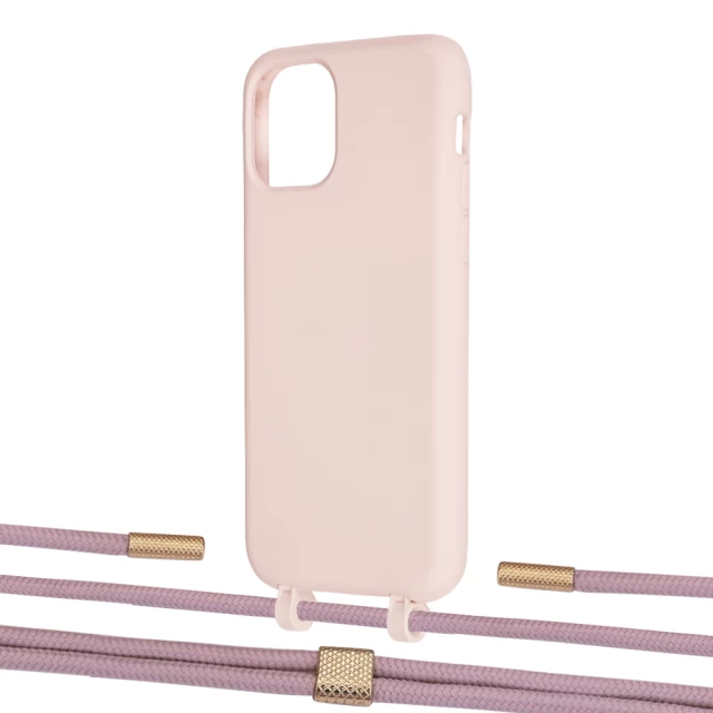Чехол Upex Alter Eyelets for iPhone 11 Pro Crepe with Twine Rose Gold and Fausset Gold (UP106930)