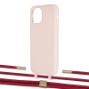Чохол Upex Alter Eyelets for iPhone 11 Pro Crepe with Twine Red and Fausset Gold (UP106932)