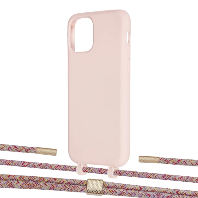 Чохол Upex Alter Eyelets for iPhone 11 Pro Crepe with Twine Mulberry and Fausset Gold (UP106938)