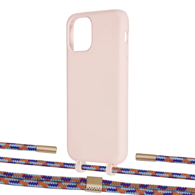 Чехол Upex Alter Eyelets for iPhone 11 Pro Crepe with Twine Blue Sunset and Fausset Gold (UP106941)