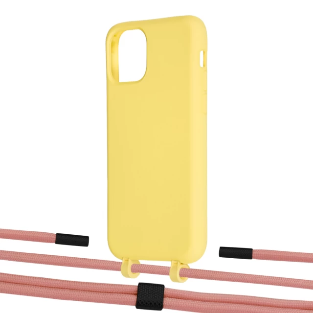 Чехол Upex Alter Eyelets for iPhone 11 Pro Daffodil with Twine Cantaloupe and Fausset Matte Black (UP106950)