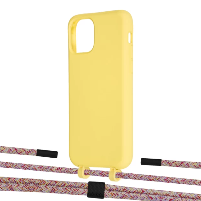 Чехол Upex Alter Eyelets for iPhone 11 Pro Daffodil with Twine Mulberry and Fausset Matte Black (UP106955)