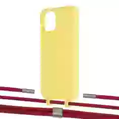 Чехол Upex Alter Eyelets for iPhone 11 Pro Daffodil with Twine Red and Fausset Silver (UP106966)