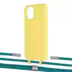 Чехол Upex Alter Eyelets for iPhone 11 Pro Daffodil with Twine Cyan and Fausset Silver (UP106973)