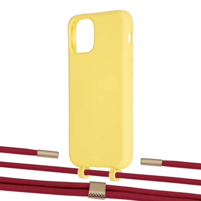 Чохол Upex Alter Eyelets for iPhone 11 Pro Daffodil with Twine Red and Fausset Gold (UP106983)