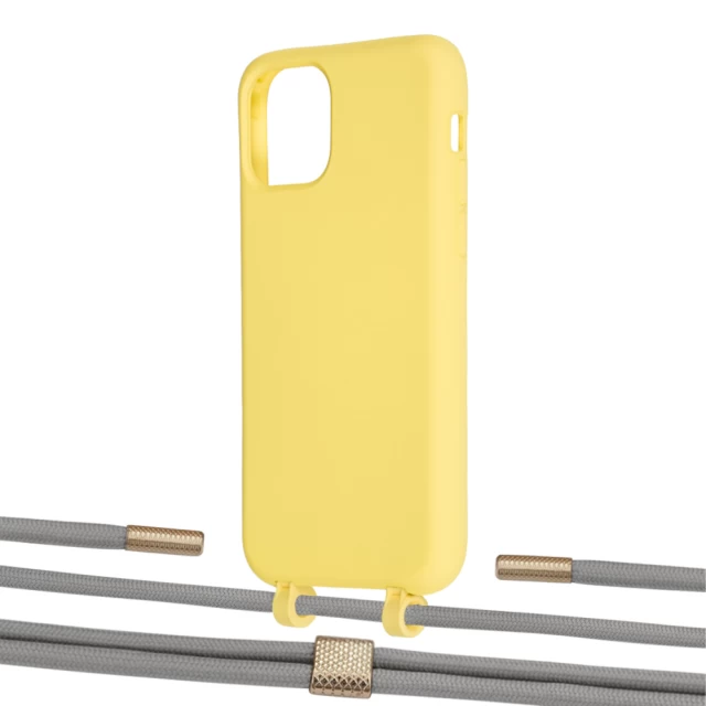 Чехол Upex Alter Eyelets for iPhone 11 Pro Daffodil with Twine Gray and Fausset Gold (UP106987)