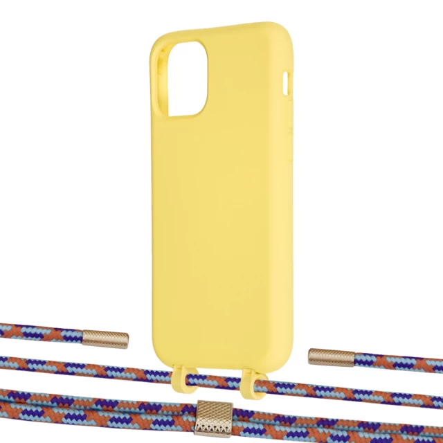 Чохол Upex Alter Eyelets for iPhone 11 Pro Daffodil with Twine Blue Sunset and Fausset Gold (UP106992)